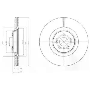 Тормозной диск BG9060C DELPHI