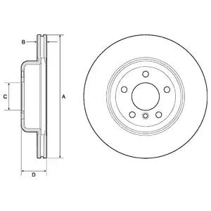 Гальмівний диск BG9129C DELPHI
