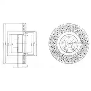 Гальмівний диск BG9879 DELPHI