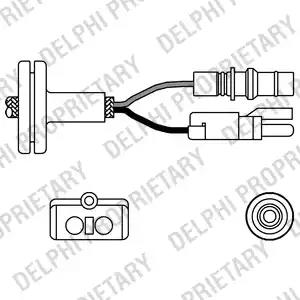 Лямбда-зонд ES1025812B1 DELPHI