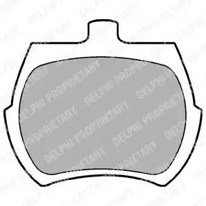 Комплект гальмівних накладок, дискове гальмо LP10 DELPHI