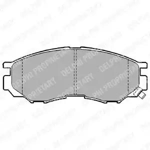 Delphi mitsubishi гальмівні колодки передн. space gear  -01 LP1010 DELPHI