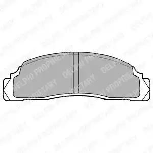 Комплект гальмівних накладок, дискове гальмо LP110 DELPHI