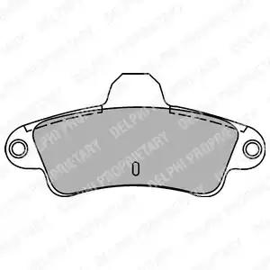 Комплект гальмівних колодок дискове гальмо LP1242 DELPHI
