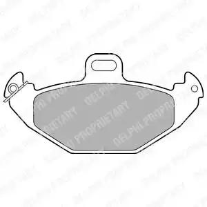 Delphi renault гальмівні колодки задні laguna iespace iii 94-00 ... LP1252 DELPHI