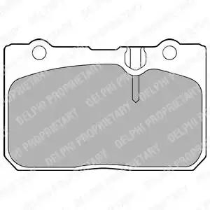 Комплект гальмівних накладок, дискове гальмо LP1460 DELPHI