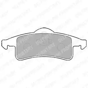 Комплект гальмівних колодок дискове гальмо LP1558 DELPHI