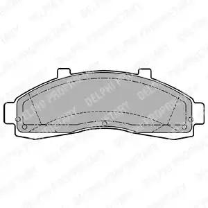 Комплект гальмівних колодок дискове гальмо LP1625 DELPHI