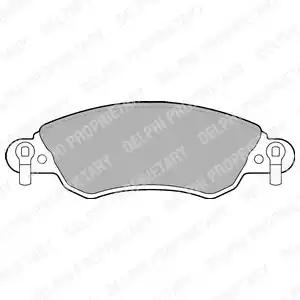 Тормозные колодки LP1656 DELPHI