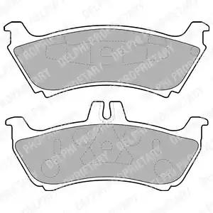 Комплект гальмівних колодок дискове гальмо LP1692 DELPHI