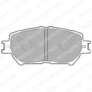 Гальмівні колодки дискові toyota camry v30 f 01 LP1738 DELPHI