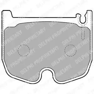 Aгальмівні колодки дискові mercedes 211/220/221 amg f 02-06 LP1841 DELPHI