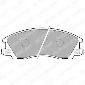 Комплект гальмівних колодок дискове гальмо LP1853 DELPHI