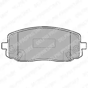 Комплект гальмівних колодок дискове гальмо LP1933 DELPHI