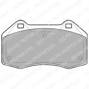 Aгальмівні колодки дискові renault megane/clio f 04 LP1940 DELPHI