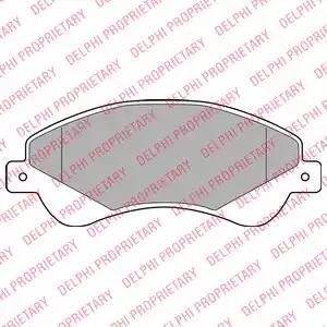 Тормозные колодки LP1953 DELPHI