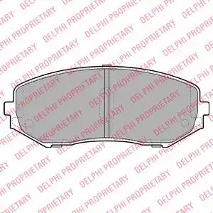 Комплект гальмівних колодок дискове гальмо LP2001 DELPHI