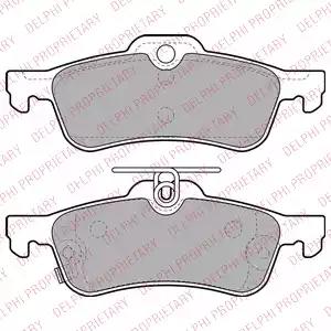 Aгальмівні колодки дискові daihatsu/toyota charade/yaris r 05-11 LP2007 DELPHI