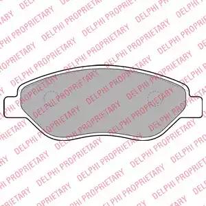Aгальмівні колодки дискові opel corsa f 06-15 LP2010 DELPHI