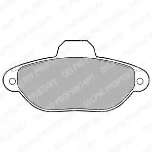 Delphi fiat гальмівні колодки передн.panda 10-500ford ka 08- LP2013 DELPHI