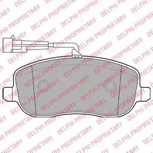 Aгальмівні колодки дискові fiat croma f 05 LP2024 DELPHI