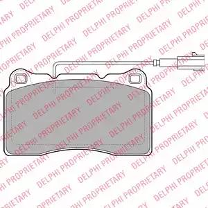 Гальмівні колодки дискові alfa romeo 159/brera/spider f 06 LP2045 DELPHI