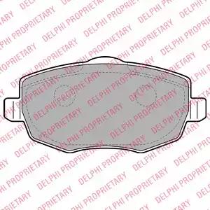 Комплект тормозных колодок дисковый тормоз LP2064 DELPHI