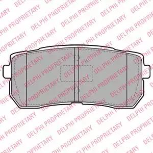 Комплект гальмівних колодок задн  hyundai h-1 cargo h-1 travel ix55 ... LP2095 DELPHI