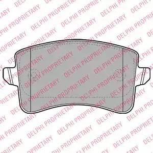 Delphi vw колодки гальмів.задн.audi a4/5q5 07- LP2106 DELPHI