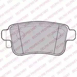 Тормозные колодки LP2126 DELPHI