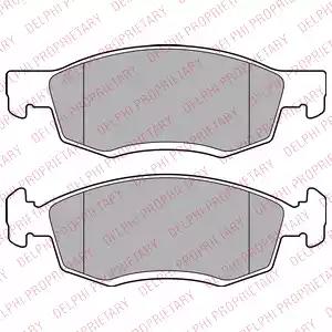 Комплект гальмівних колодок дискове гальмо LP2137 DELPHI