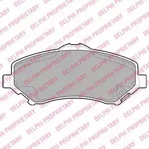 Тормозные колодки LP2143 DELPHI