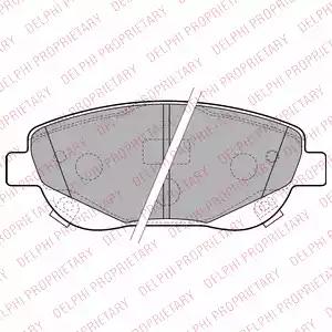 Delphi toyota колодки гальм. передн. avensis 20-22 08- LP2207 DELPHI