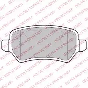 Комплект гальмівних колодок дискове гальмо LP2209 DELPHI