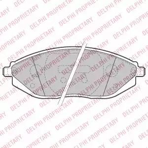 Комплект гальмівних колодок дискове гальмо LP2218 DELPHI