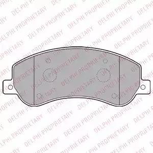Тормозные колодки LP2257 DELPHI