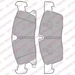 Комплект гальмівних колодок дискове гальмо LP2275 DELPHI