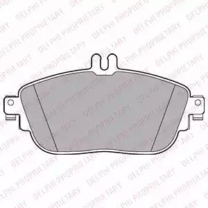 Гальмівні колодки дискові infiniti/mercedes qx30/q30/claw117/aw176/bw242 f 11 LP2441 DELPHI