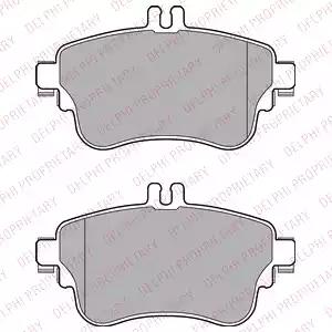 Комплект гальмівних накладок, дискове гальмо LP2442 DELPHI