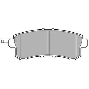 Комплект гальмівних накладок, дискове гальмо LP2447 DELPHI