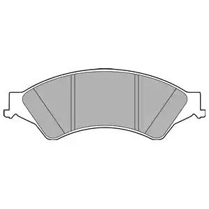 Комплект гальмівних колодок дискове гальмо LP2484 DELPHI