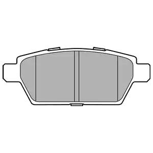Delphi mazda гальмівні колодки задн.mazda 6 2.3 LP2493 DELPHI
