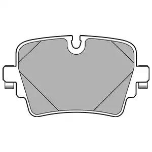 Комплект гальмівних накладок, дискове гальмо LP2768 DELPHI
