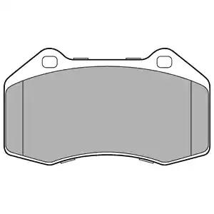 Комплект гальмівних накладок, дискове гальмо LP3195 DELPHI