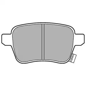 Klocki ham tyl  fiat 500l 12- LP3246 DELPHI