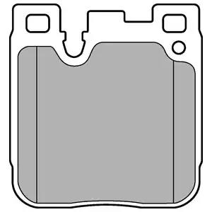 Комплект гальмівних колодок дискове гальмо LP3249 DELPHI