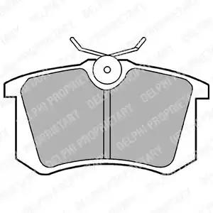 Тормозные колодки LP571 DELPHI