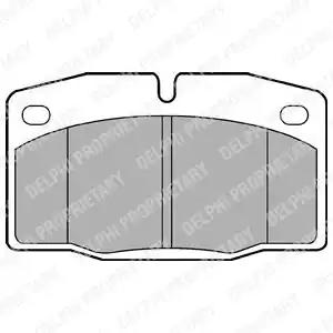 Комплект гальмівних накладок, дискове гальмо LP581 DELPHI