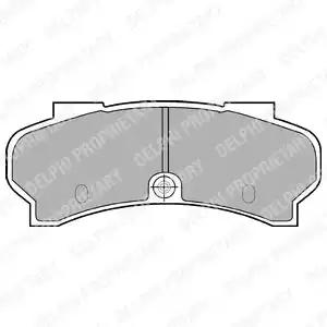 Комплект гальмівних накладок, дискове гальмо LP589 DELPHI