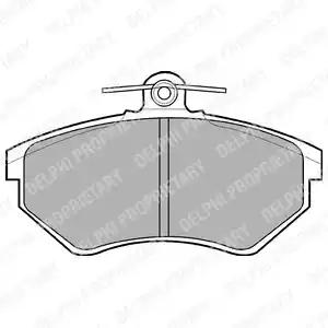 Тормозные колодки LP770 DELPHI